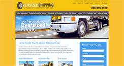 Desktop Screenshot of oversizedshipping.com